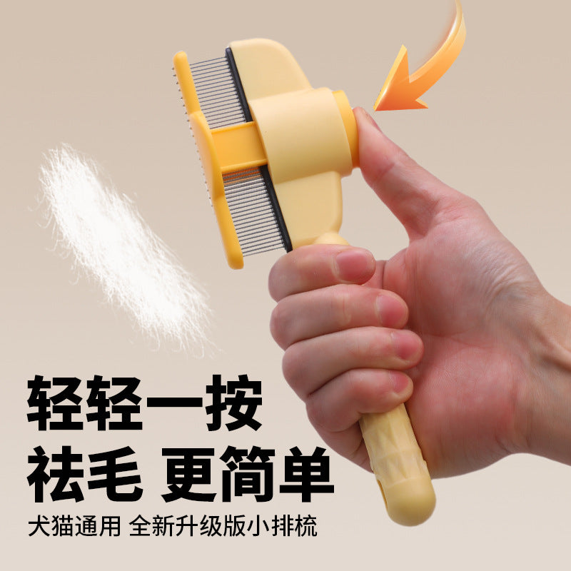 The cat hair comb is a perfect tool for untying knots and removing loose hair. It is specially designed for cats, self-cleaning pets, and dog hair