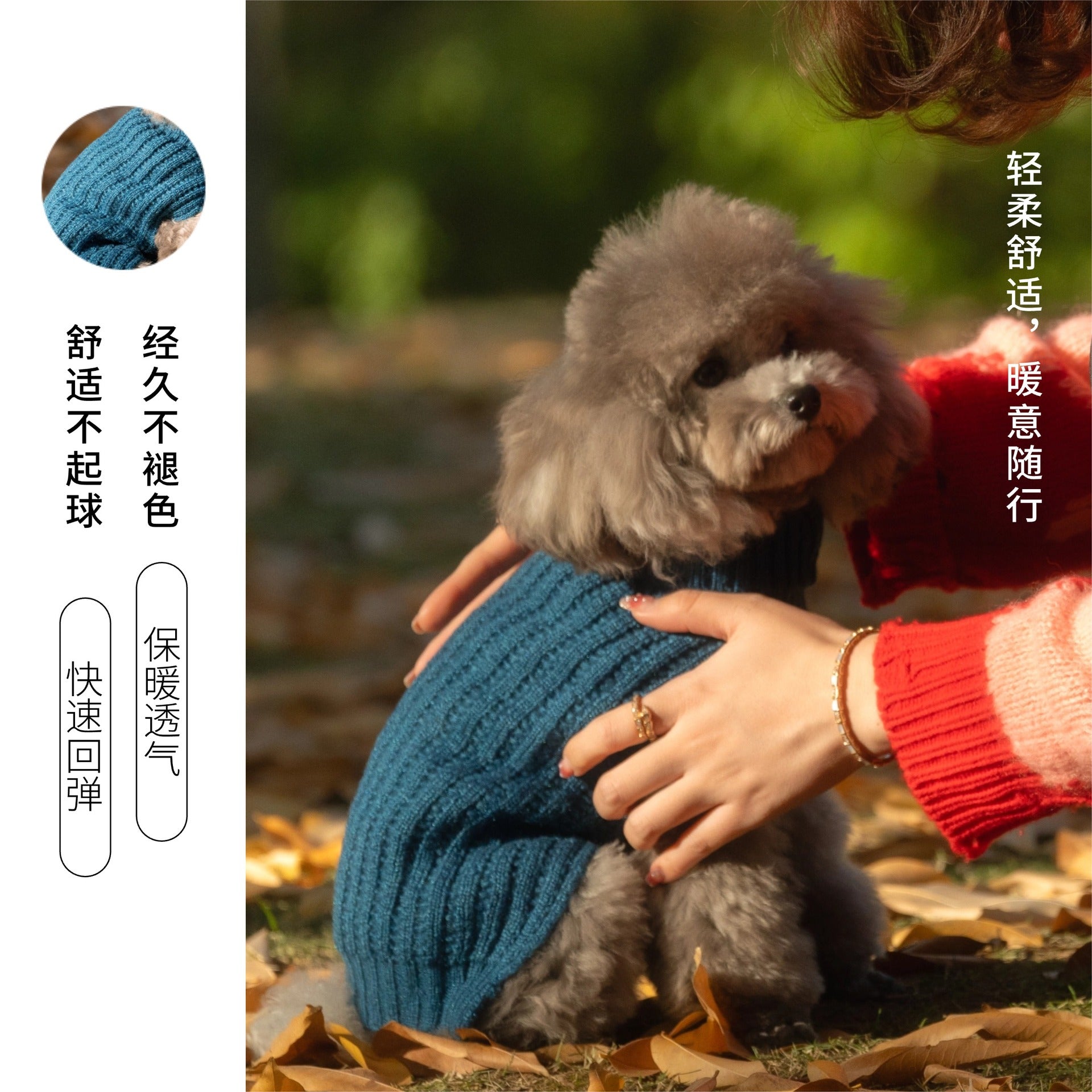 Jianbo Yichong Monet's early series of elegant winter warm sweaters for pets