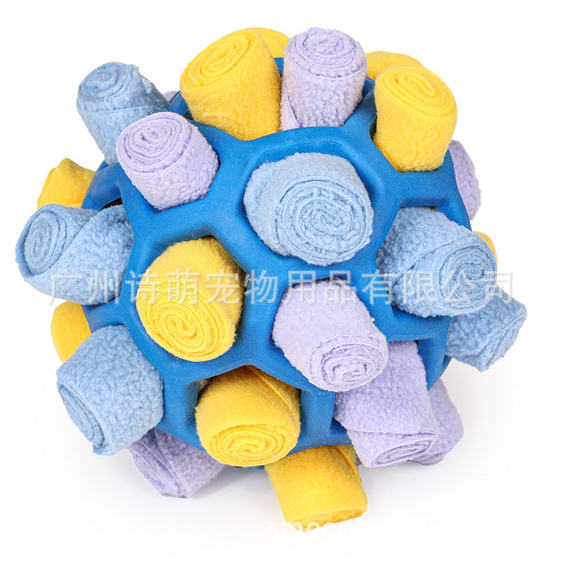 Pet multi-functional sniffing and intelligence, fried balls, dog toys for hiding and leaking food, stress-relieving and energy-consuming training toys