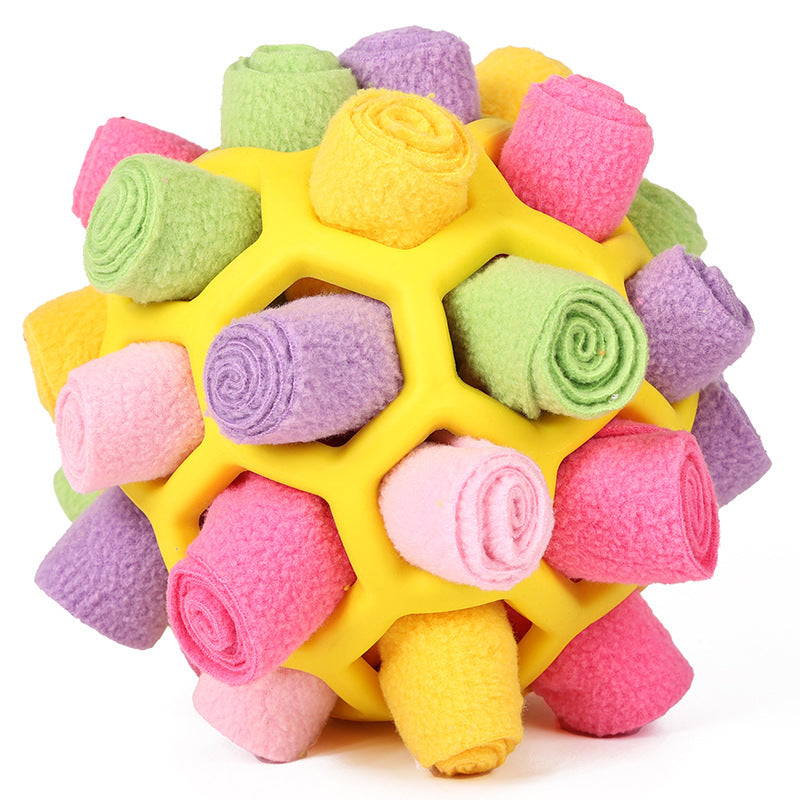 Pet multi-functional sniffing and intelligence, fried balls, dog toys for hiding and leaking food, stress-relieving and energy-consuming training toys