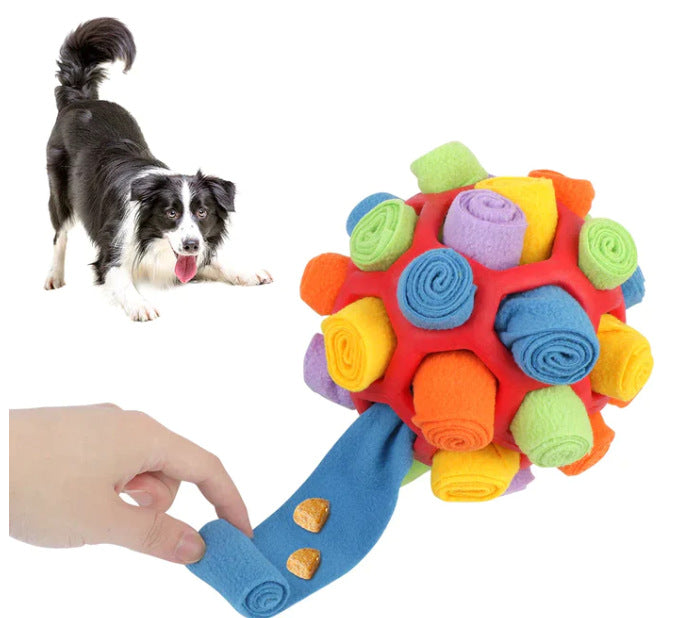 Pet multi-functional sniffing and intelligence, fried balls, dog toys for hiding and leaking food, stress-relieving and energy-consuming training toys