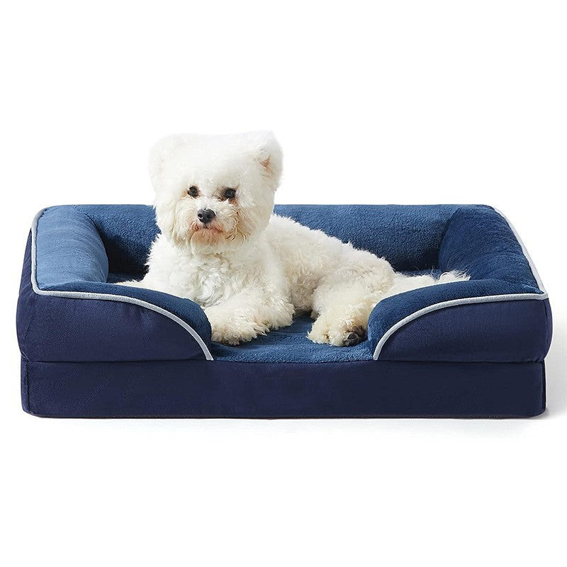 Pet plush sofa for dogs comfortable removable cleaning general purpose medium and large pet nest