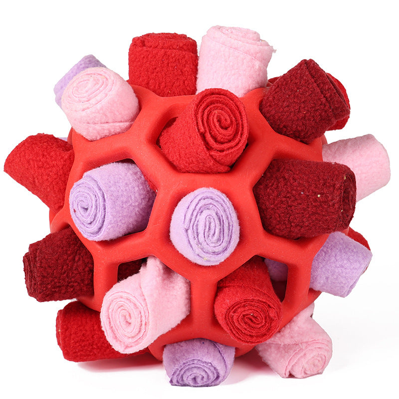 Pet multi-functional sniffing and intelligence, fried balls, dog toys for hiding and leaking food, stress-relieving and energy-consuming training toys
