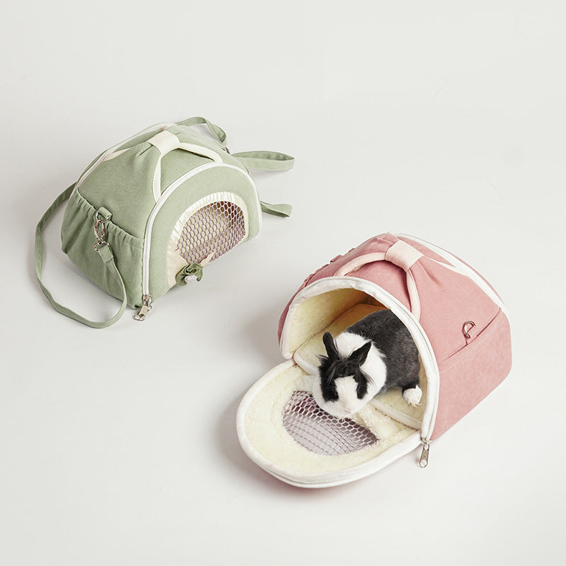 Jizizi Hamster takeout bag, Guinea Pig dual-purpose bag for going out, crossbody bag, rabbit sugar glider travel handbag