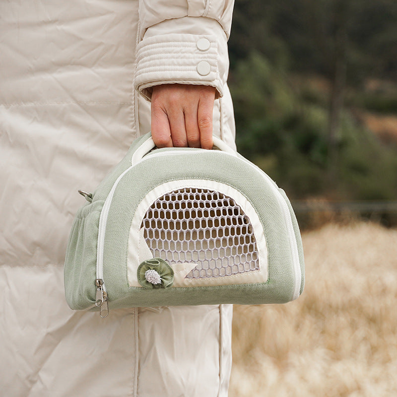 Jizizi Hamster takeout bag, Guinea Pig dual-purpose bag for going out, crossbody bag, rabbit sugar glider travel handbag