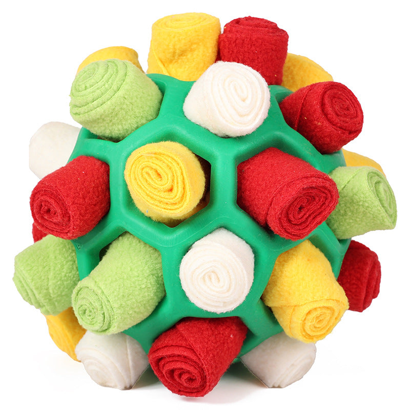 Pet multi-functional sniffing and intelligence, fried balls, dog toys for hiding and leaking food, stress-relieving and energy-consuming training toys