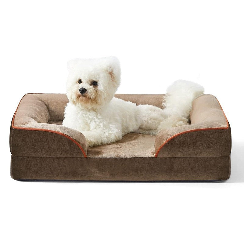 Pet plush sofa for dogs comfortable removable cleaning general purpose medium and large pet nest