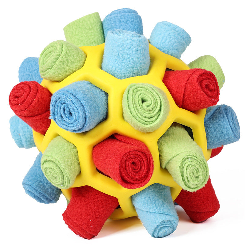 Pet multi-functional sniffing and intelligence, fried balls, dog toys for hiding and leaking food, stress-relieving and energy-consuming training toys